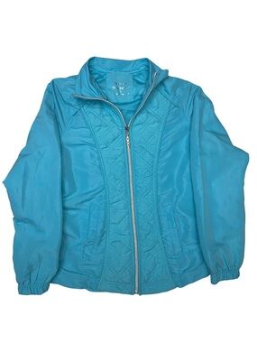 Three Hearts Jacket Women’s Small Blue Lightweight Quilted Zip Up Coat